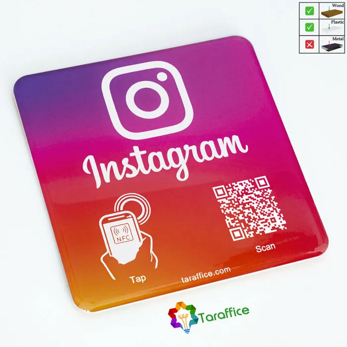 Plaque NFC Instagram