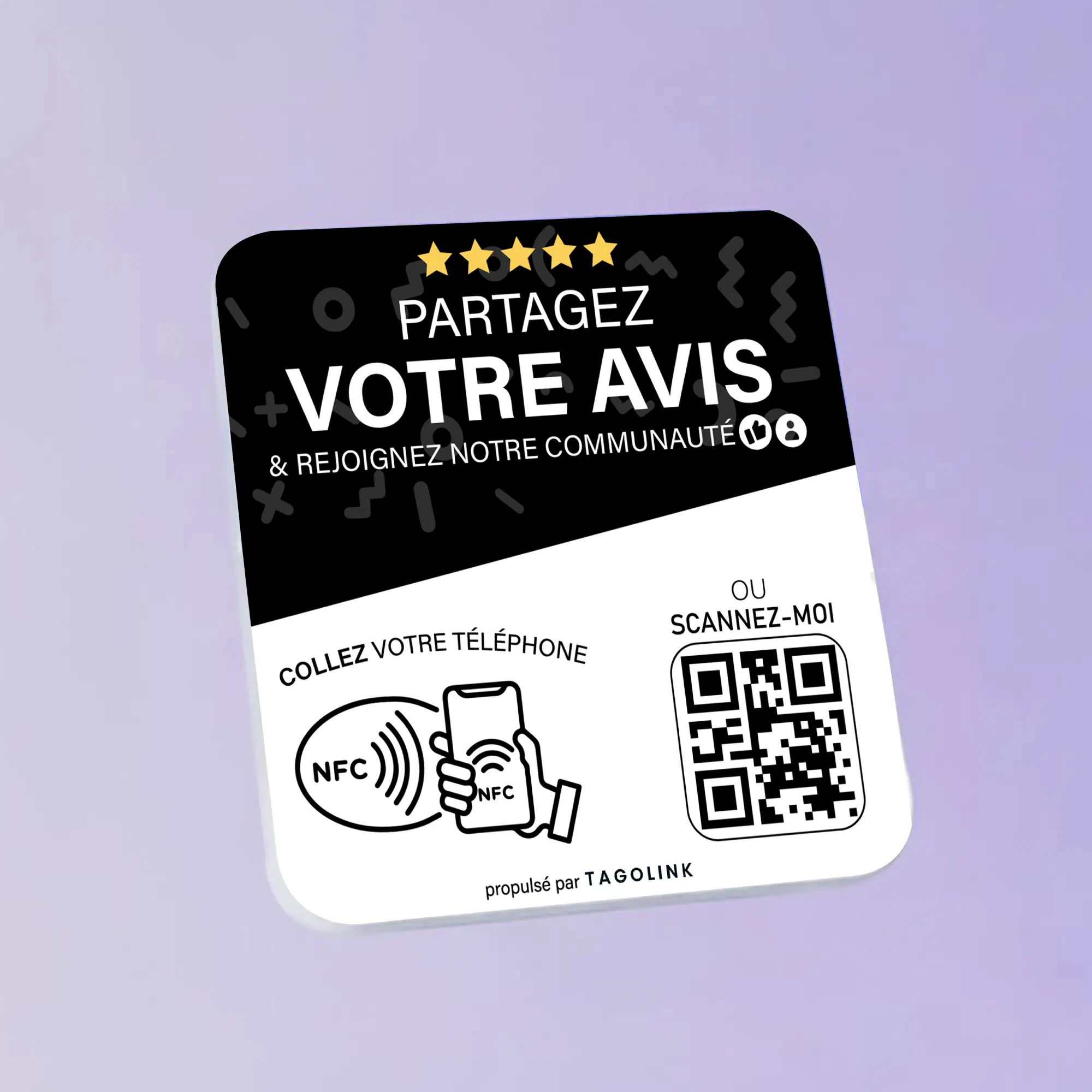 Plaque NFC Multi-liens