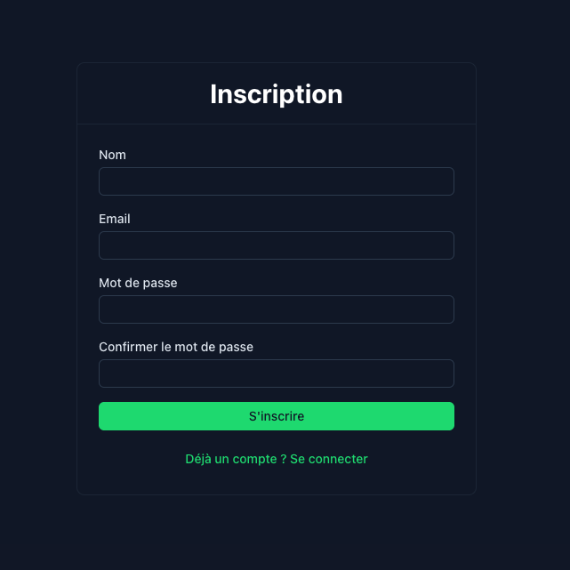 Création de compte Naply - Ajout de plaque NFC avec code à 6 caractères